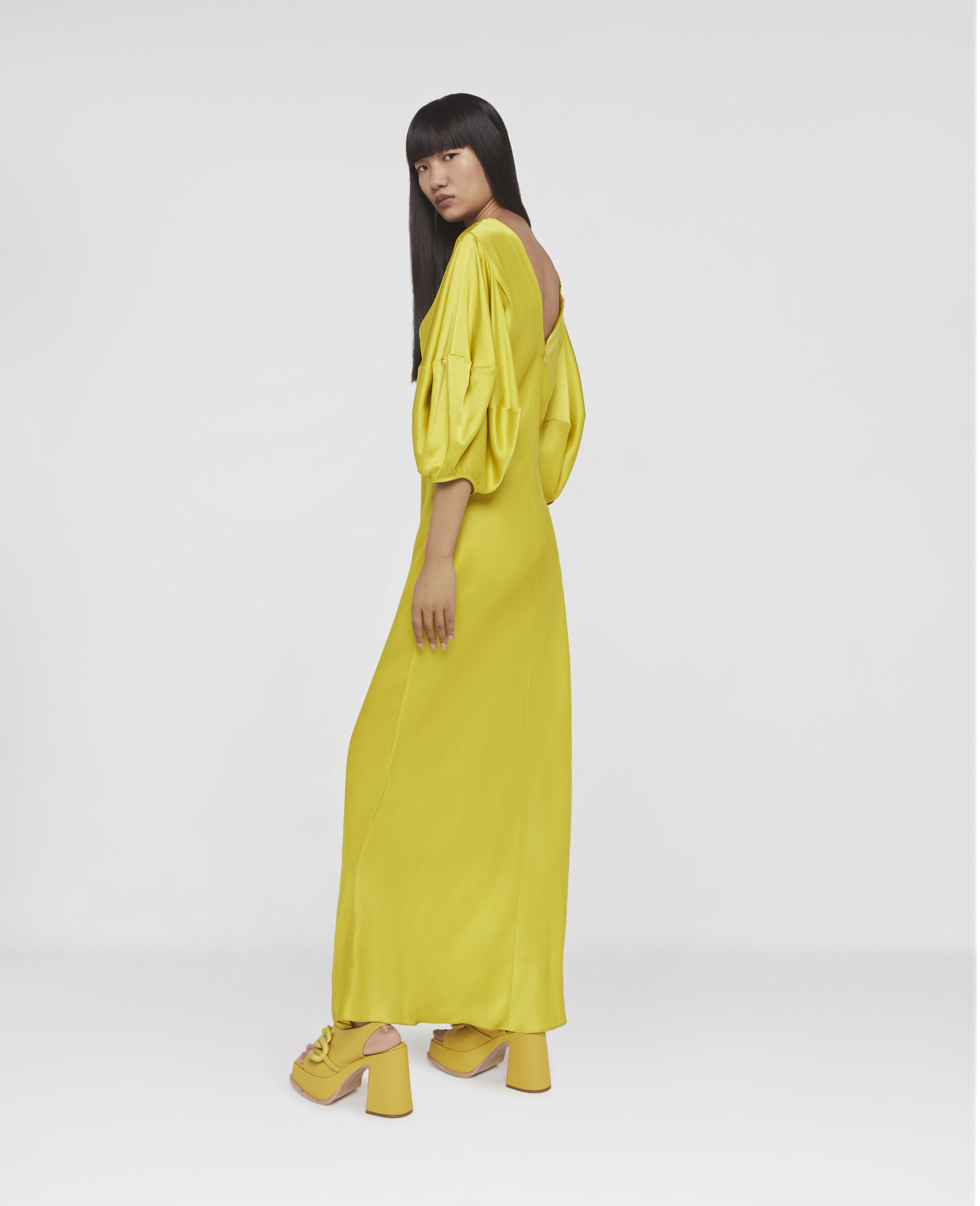 Rewild Doodle Print Double Satin Maxi Dress - 3