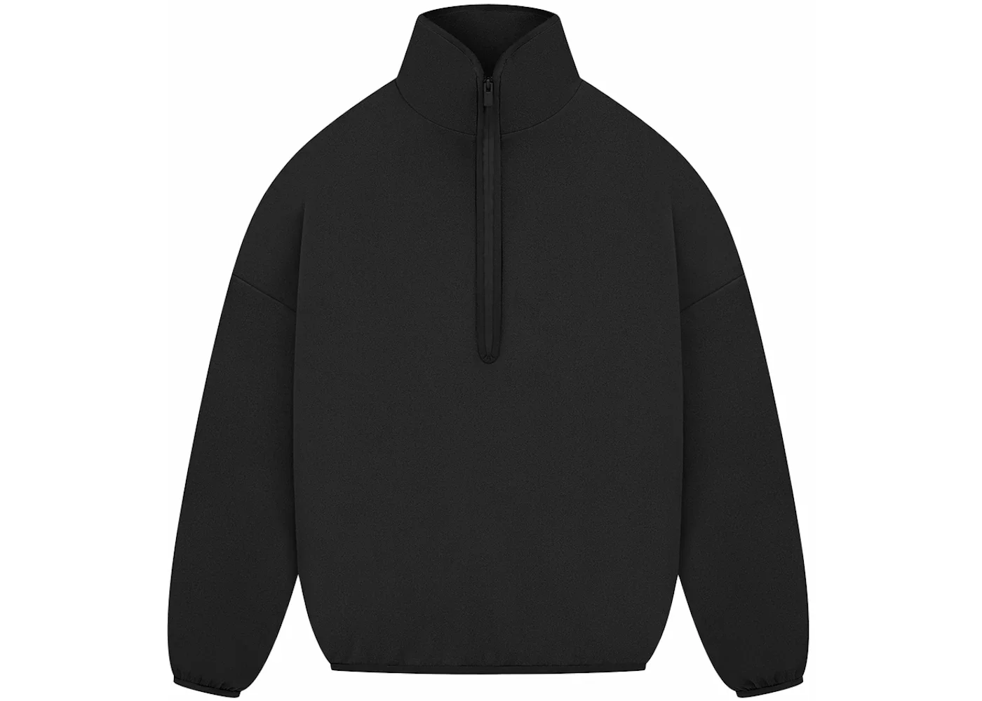 Fear of God Athletics Suede Fleece 1/2 Zip Black - 1