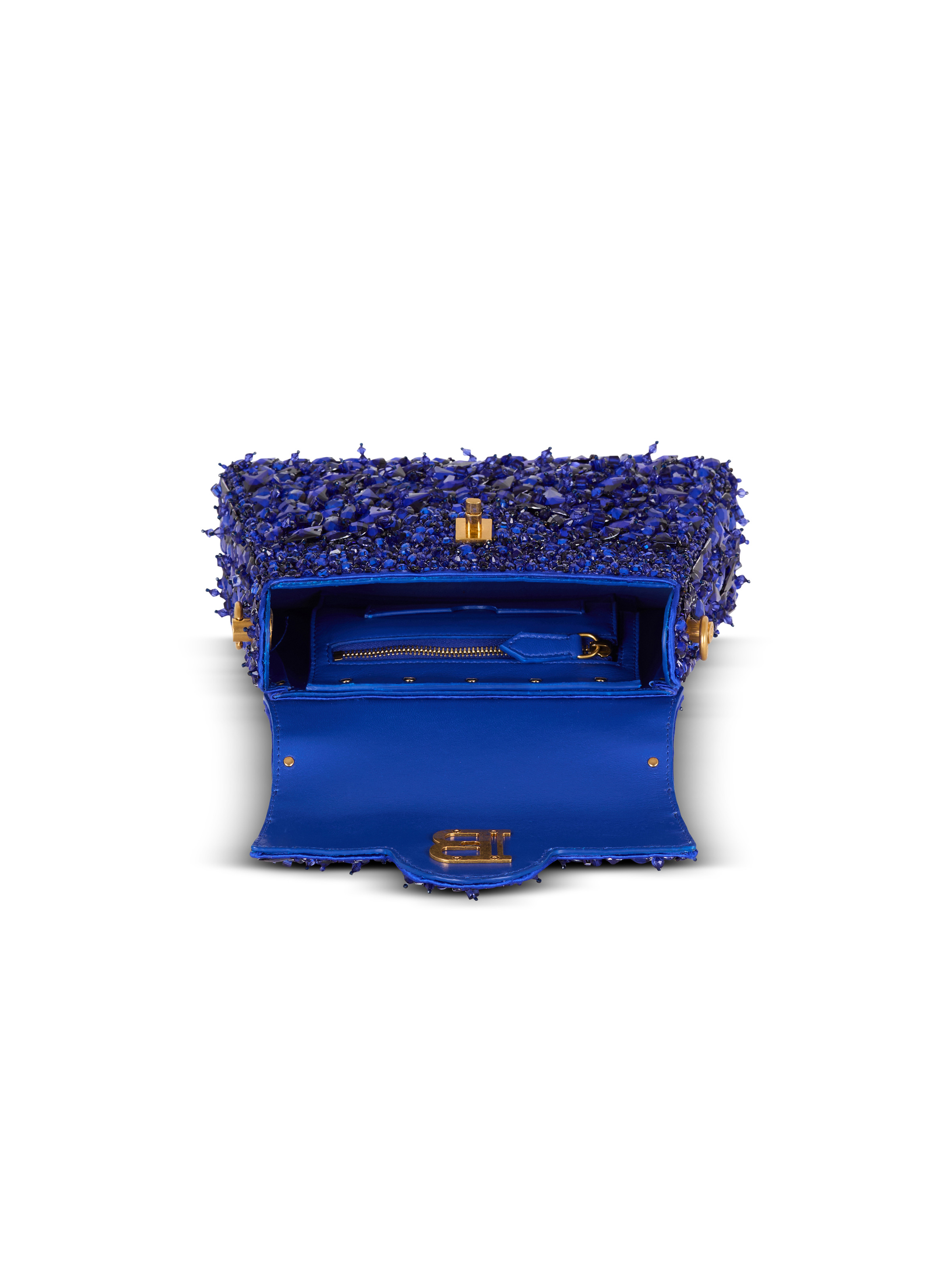 B-Buzz Dynasty bag in leather and embroidered satin - 6
