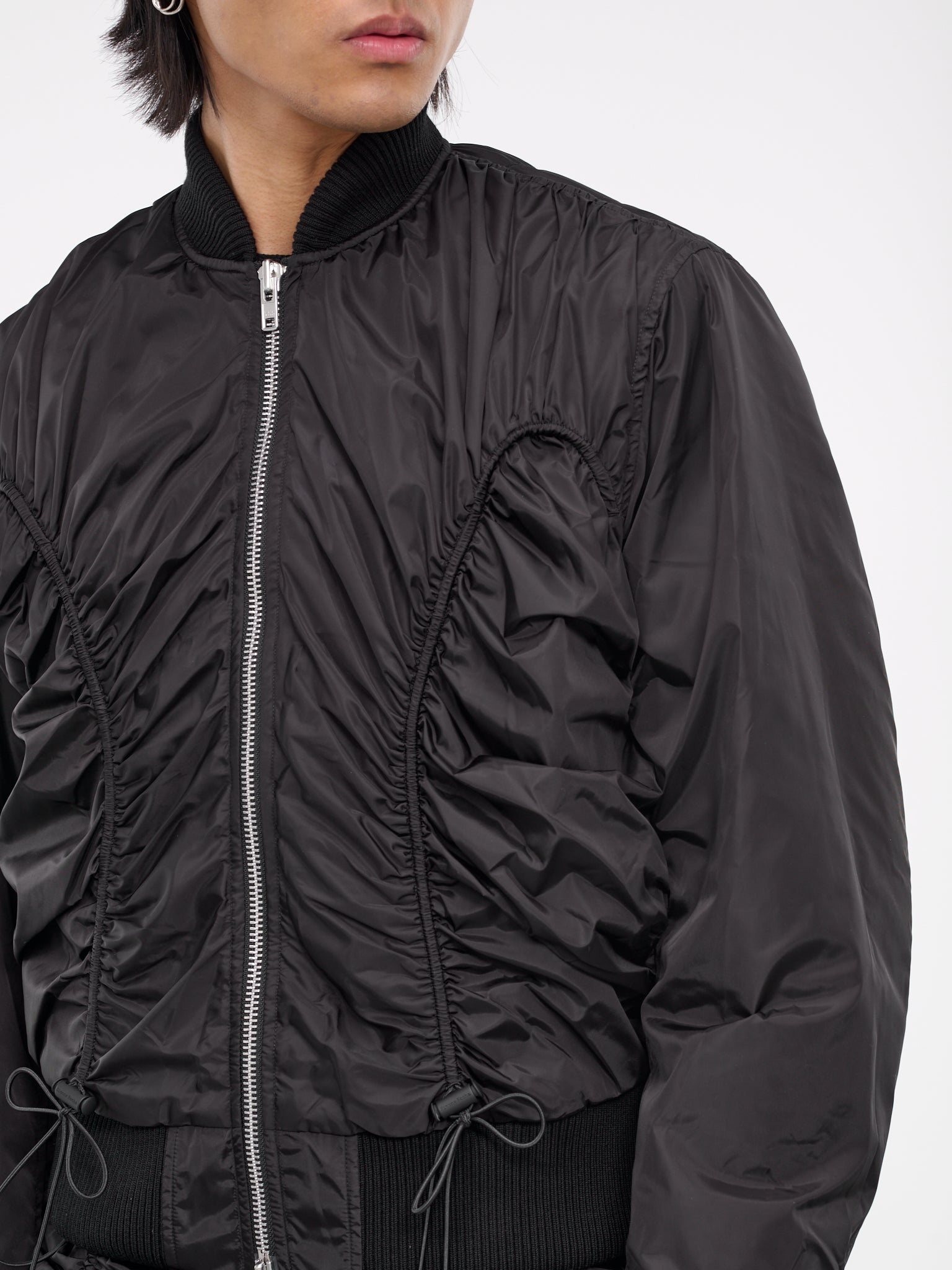 Ruched Bomber Jacket - 5