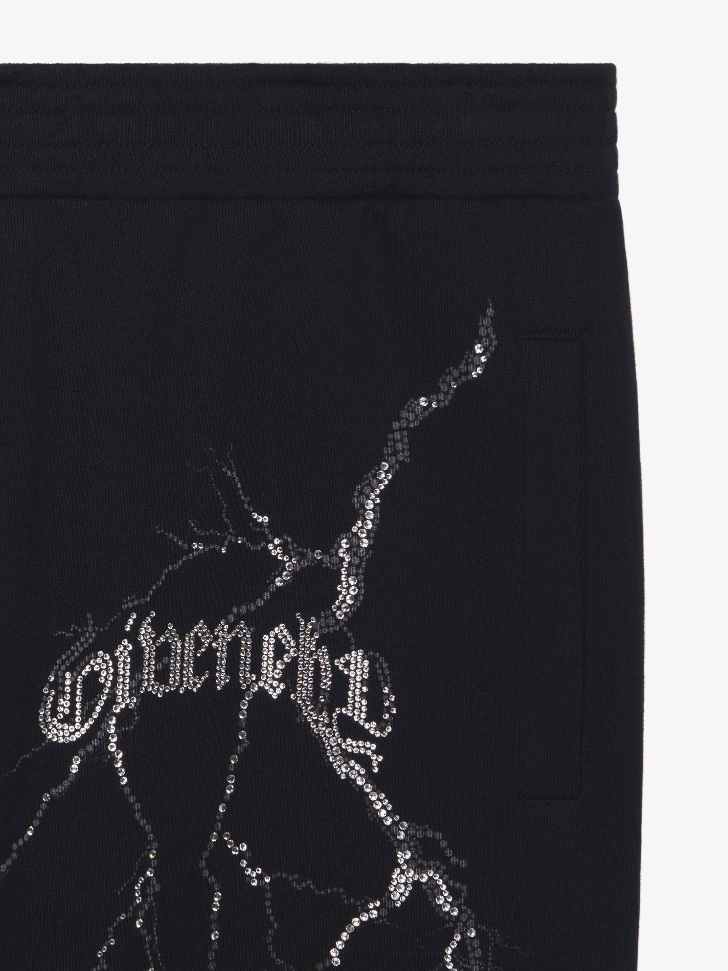 JOGGER PANTS IN FLEECE WITH REFLECTIVE ARTWORK - 5