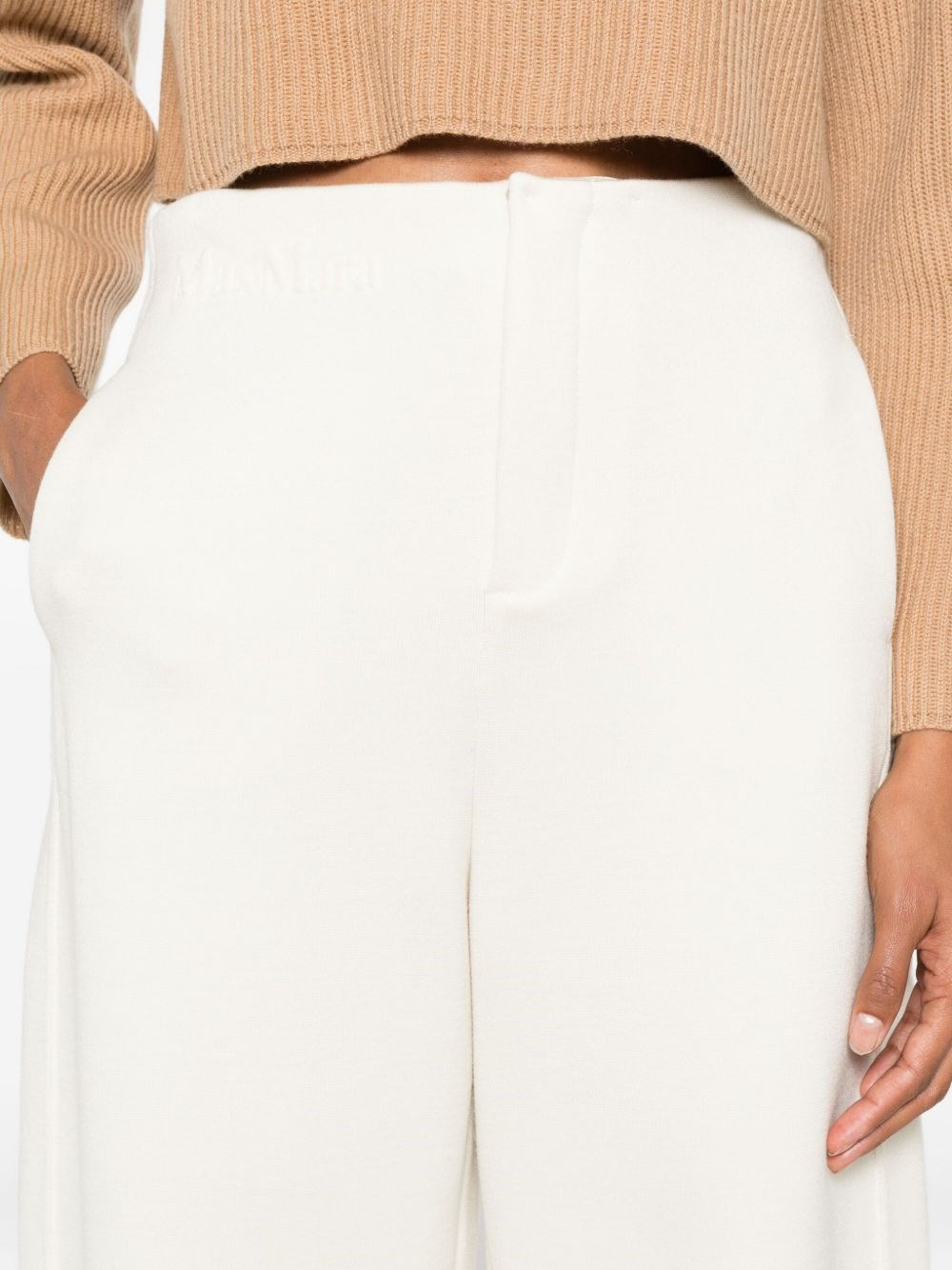 Wool and cotton trousers - 4