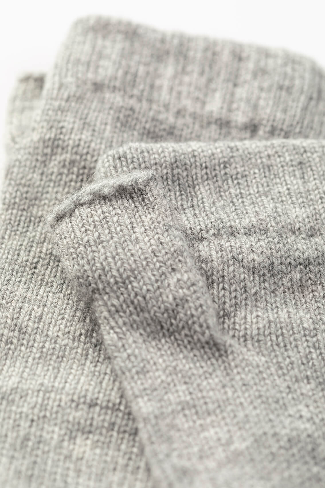Grey Cashmere Wrist Warmers - 2