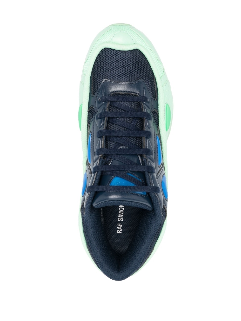 panelled lace-up sneakers - 4