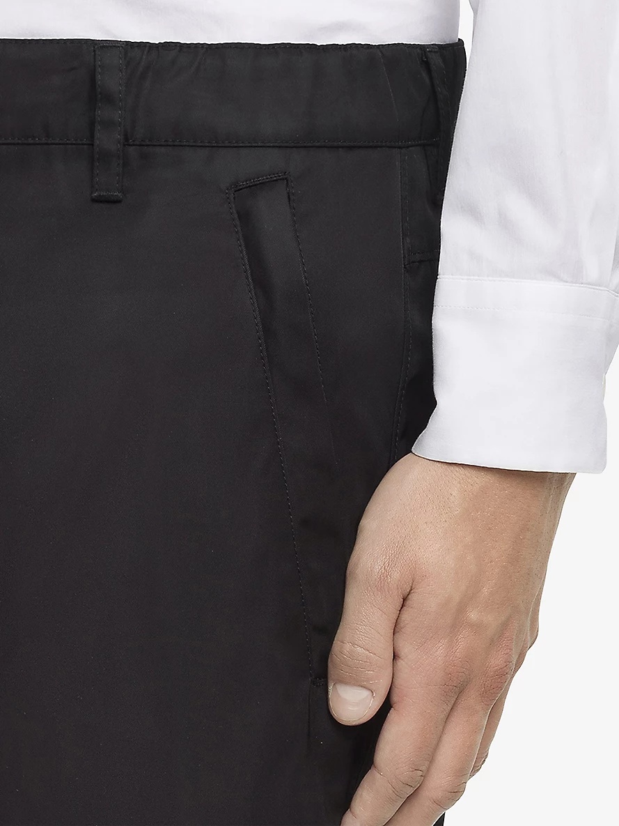 Brand-plaque drawstring-hem skinny-fit slim-leg Re-Nylon trousers - 5