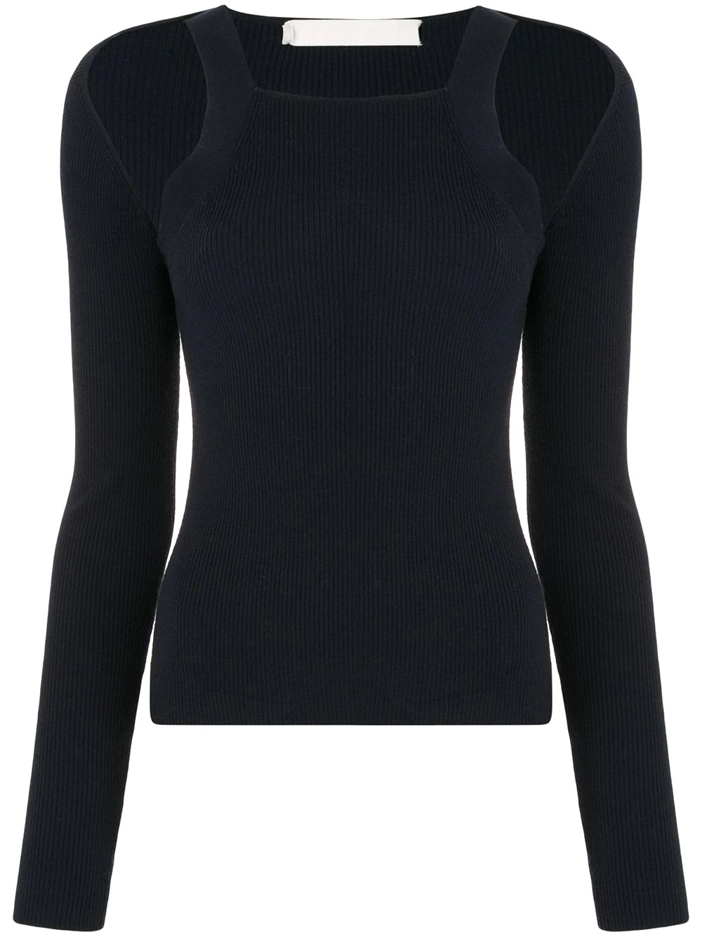 Hybrid LS knitted top - 1