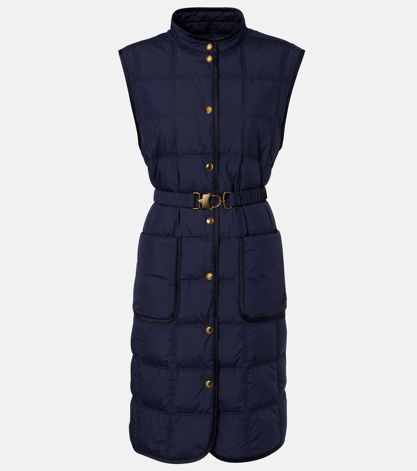 Cygnette belted quilted down vest - 1