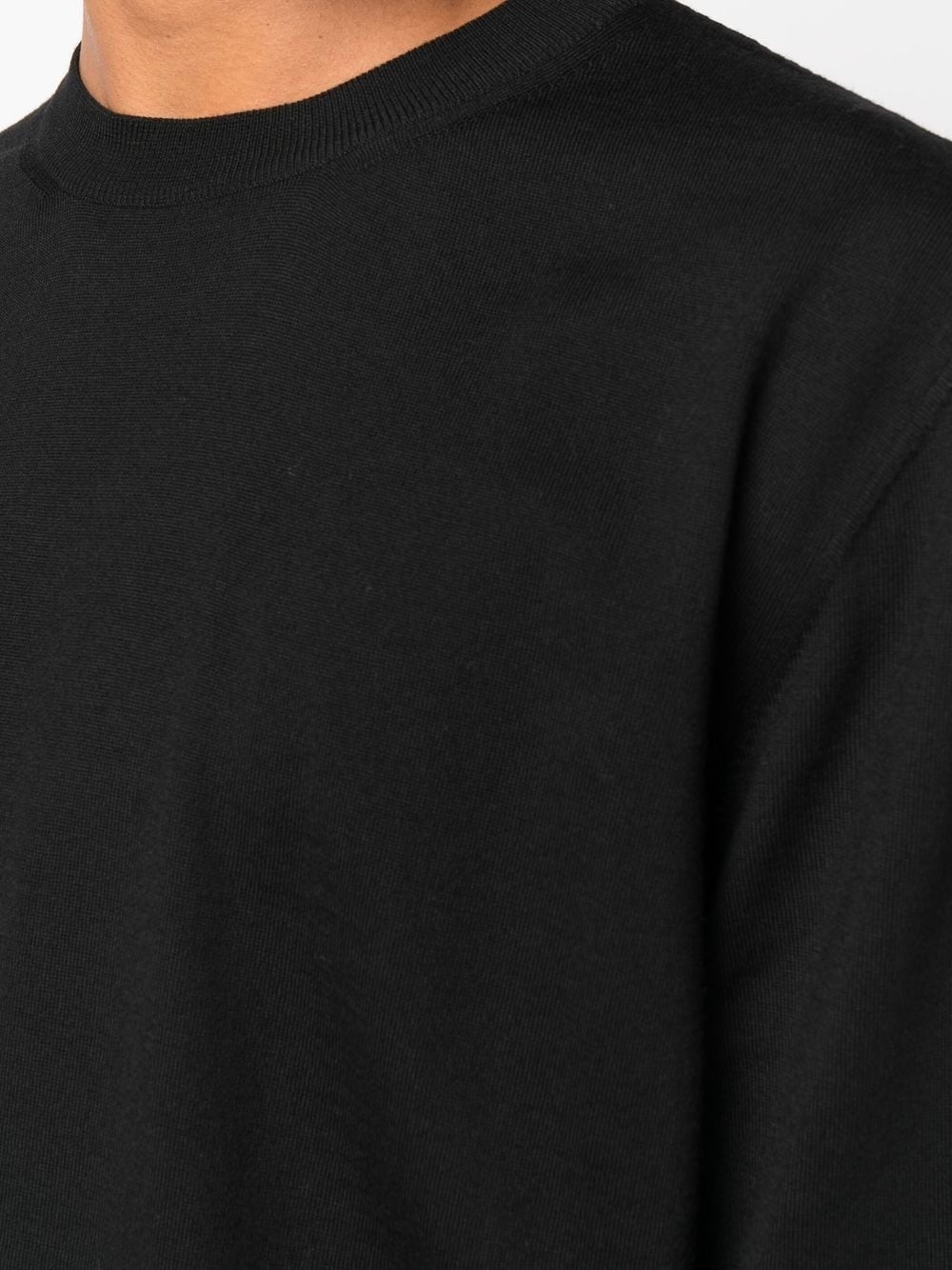 wool-knit crew-neck jumper - 5
