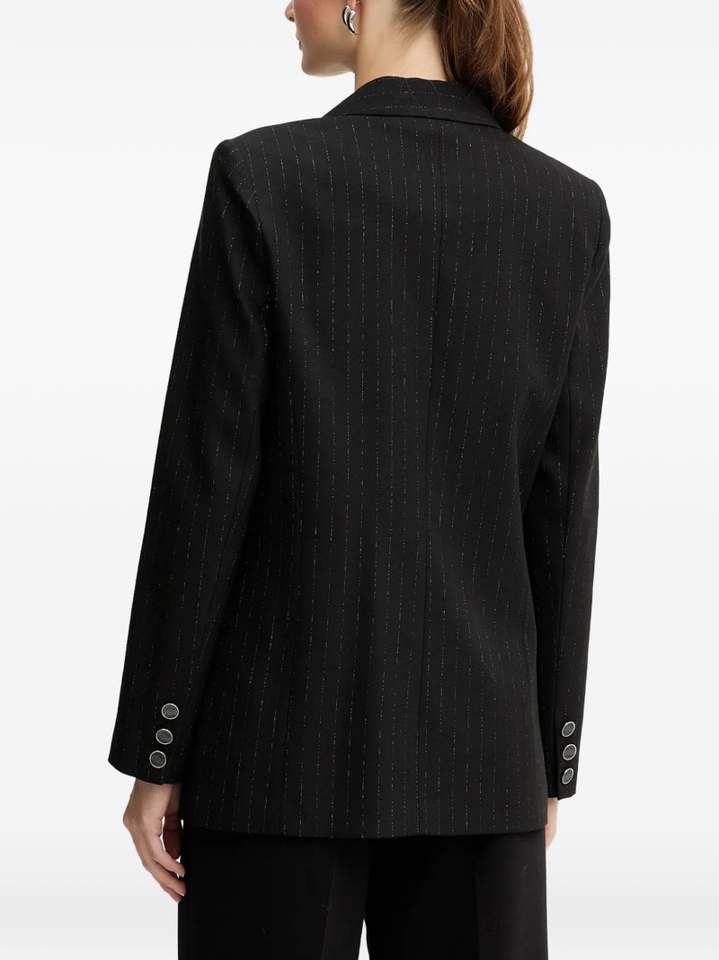 double-breasted pinstriped blazer 3