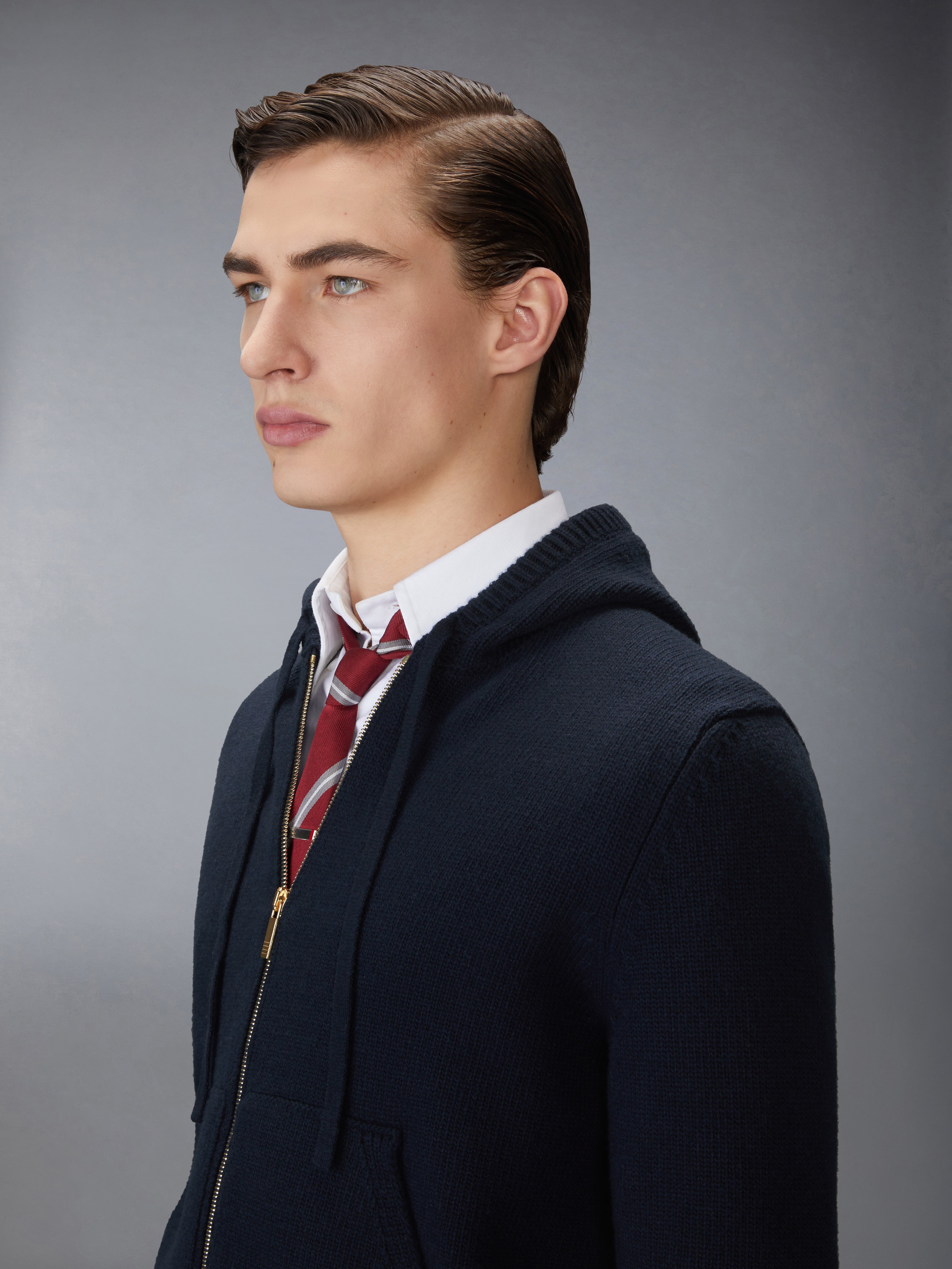 GEESE INTARSIA MERINO WOOL HOODIE - 6