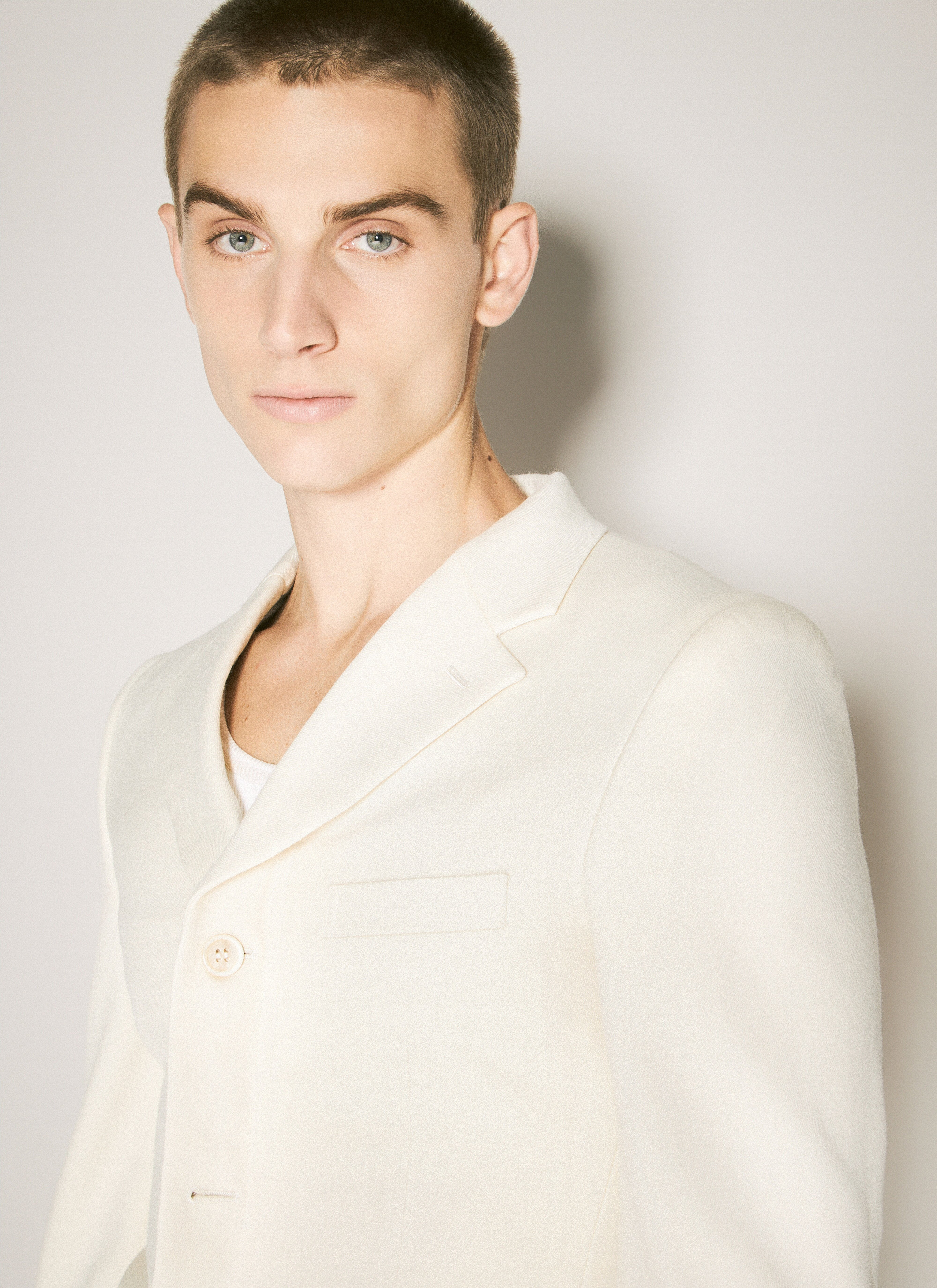 Single-Breasted Wool-Blend Blazer - 3