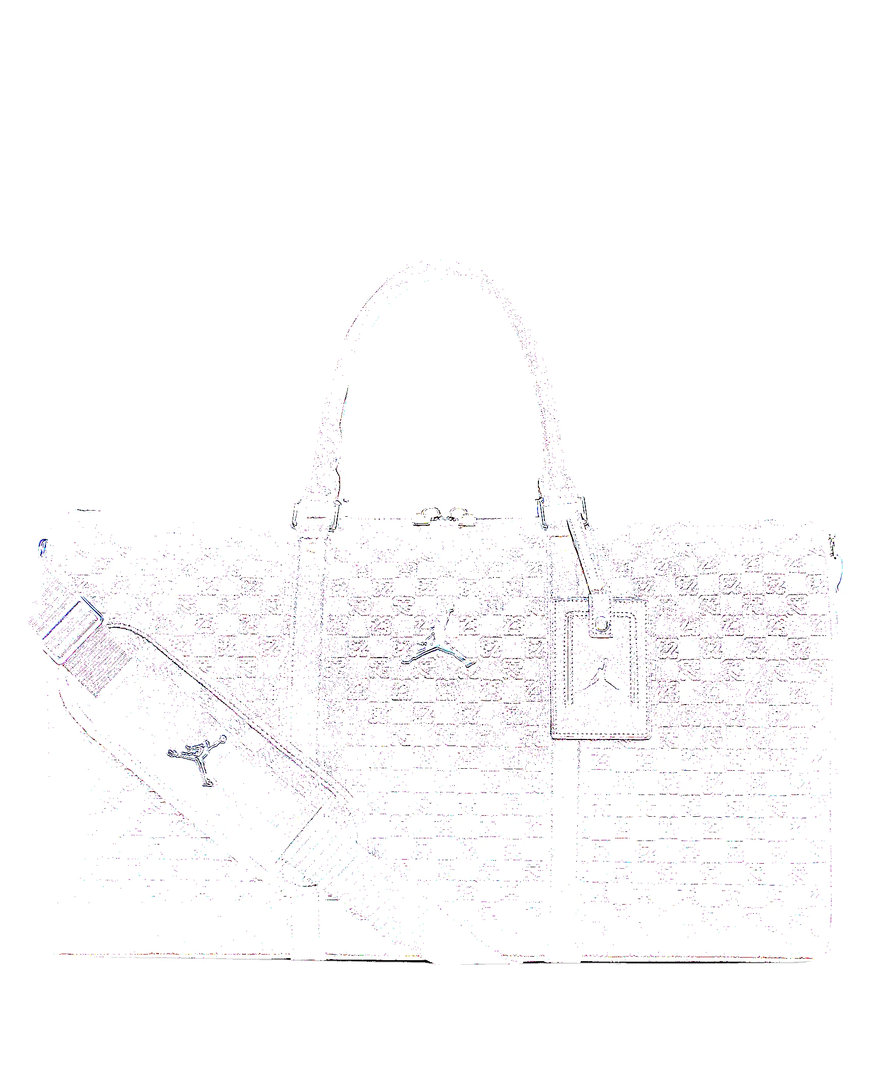 Jordan Suede Monogram Duffel (40L) - 1