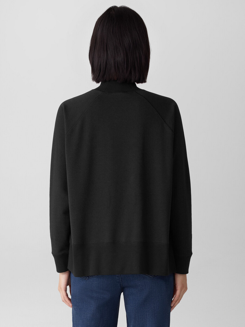 Cozy Brushed Terry Hug Mock Neck Top 4