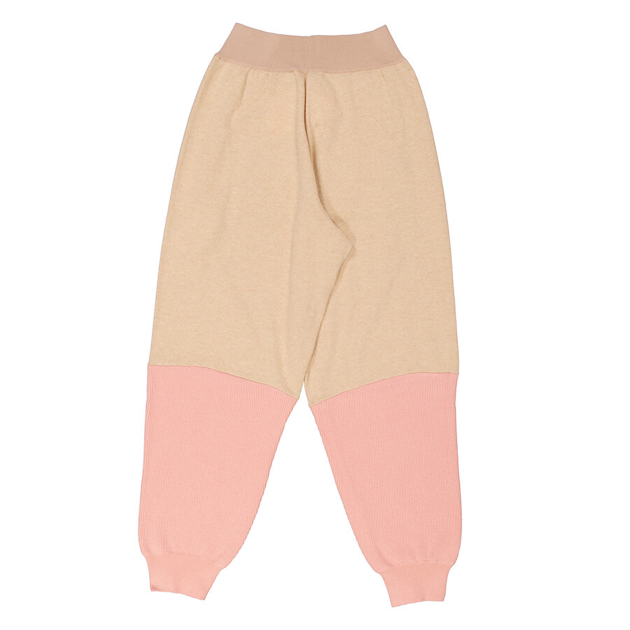 Stella Mccartney Ladies Colorblock Tonal Mix Panelled Wool Track Pants - 2