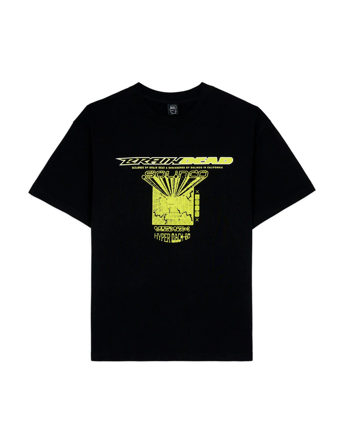 Brain Dead x Solinco T-shirt - Black - 1