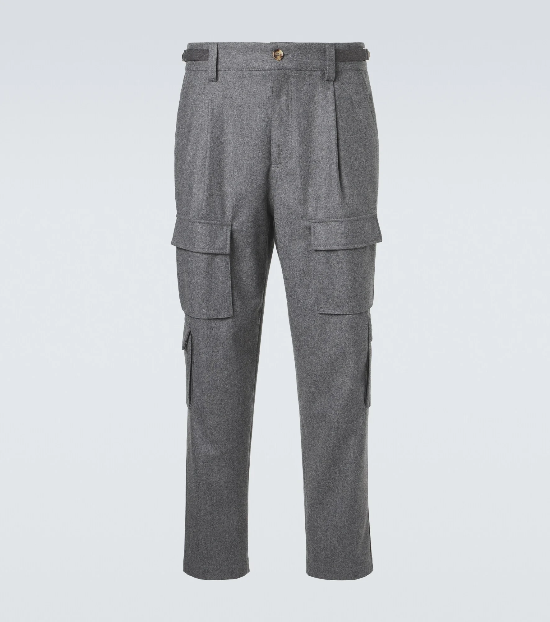 Virgin wool cargo pants - 1