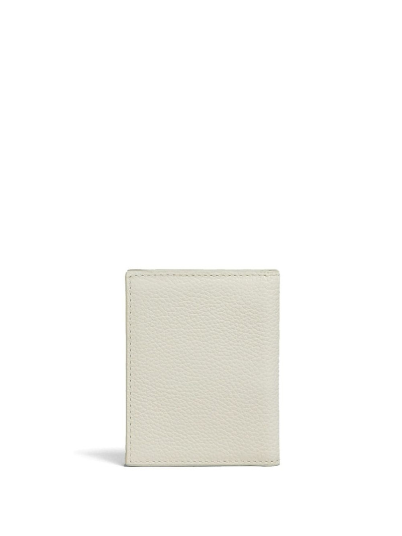 Marni logo-embroidered leather cardholder outlook