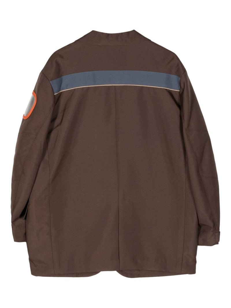 Kolor contrasting-panel blazer outlook