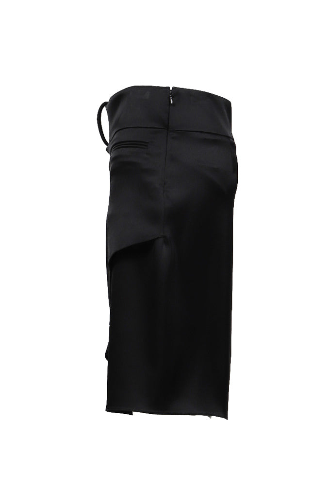 INIFINITY SATIN SKIRT / BLK - 6