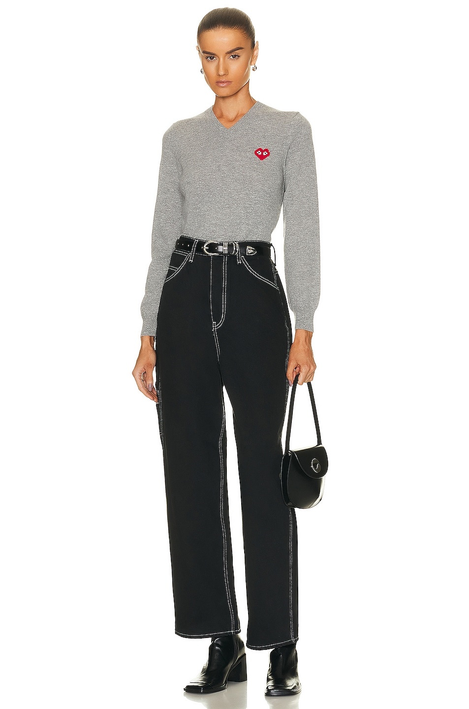 Invader V-Neck Pullover Sweater - 4