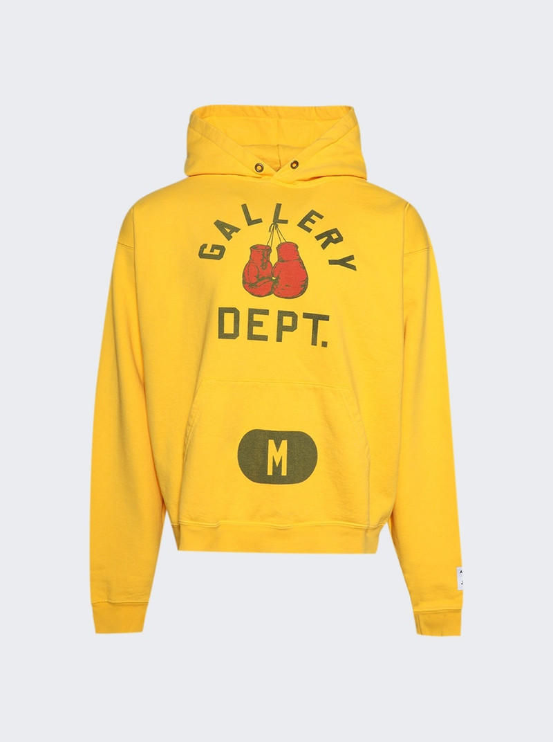 Boxing Merch Hoodie Gold Yellow - 1