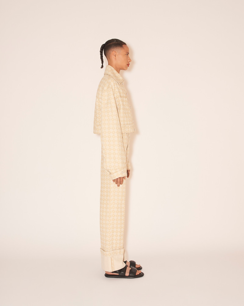 BAMBARI - Cropped denim jacket - Natural 4