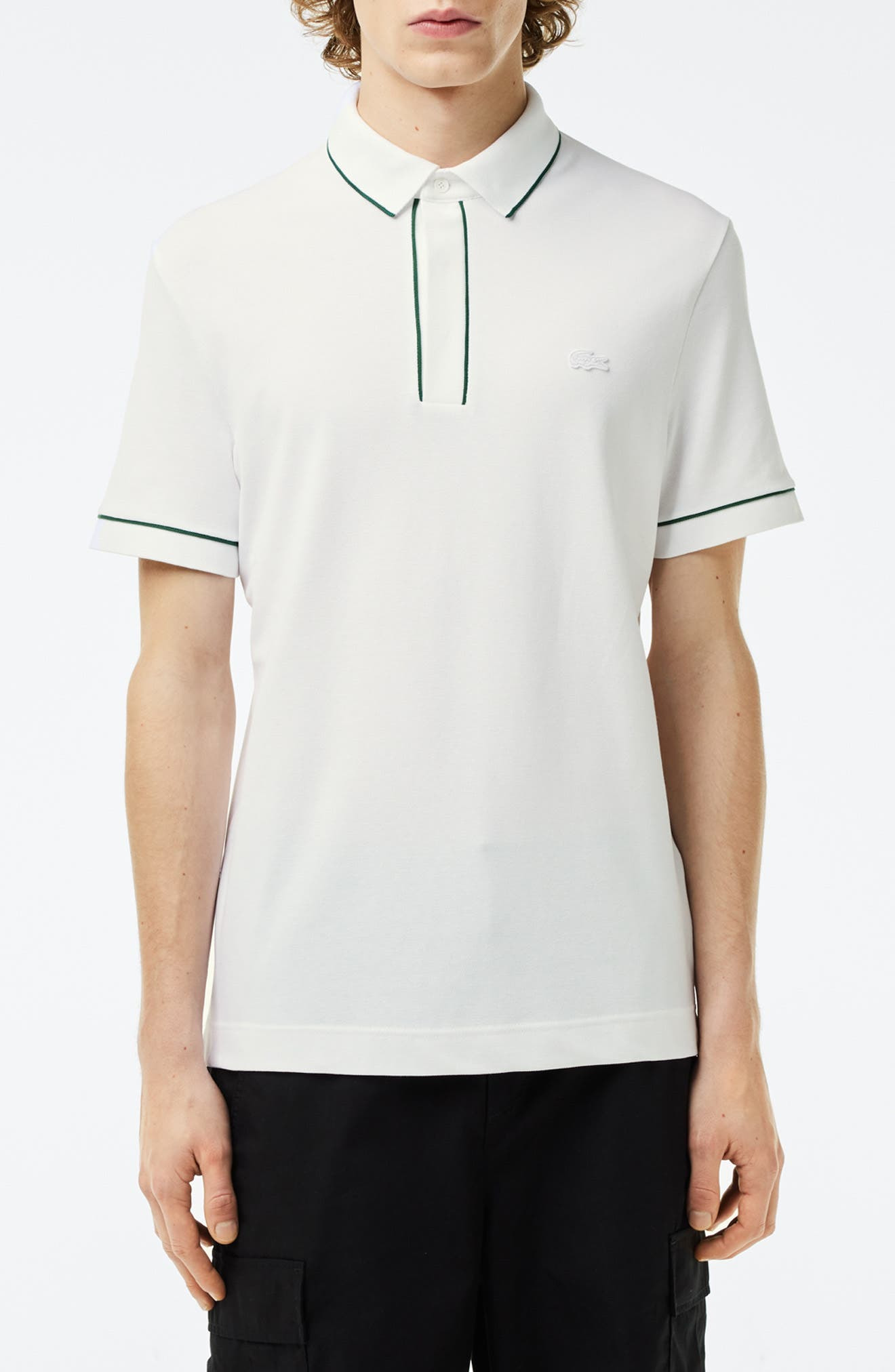 Regular Fit Tipped Piqué Polo - 1