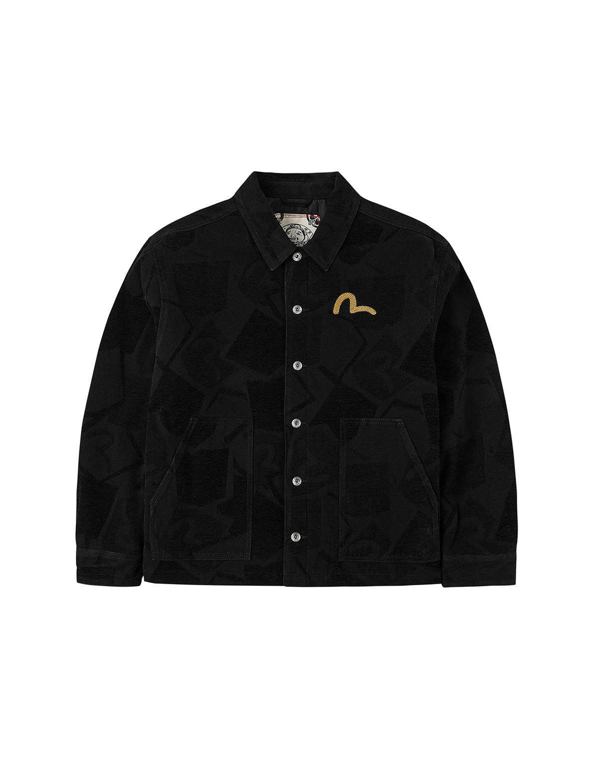 Allover Seagull Jacquard  Regular Fit Chore Jacket - 10