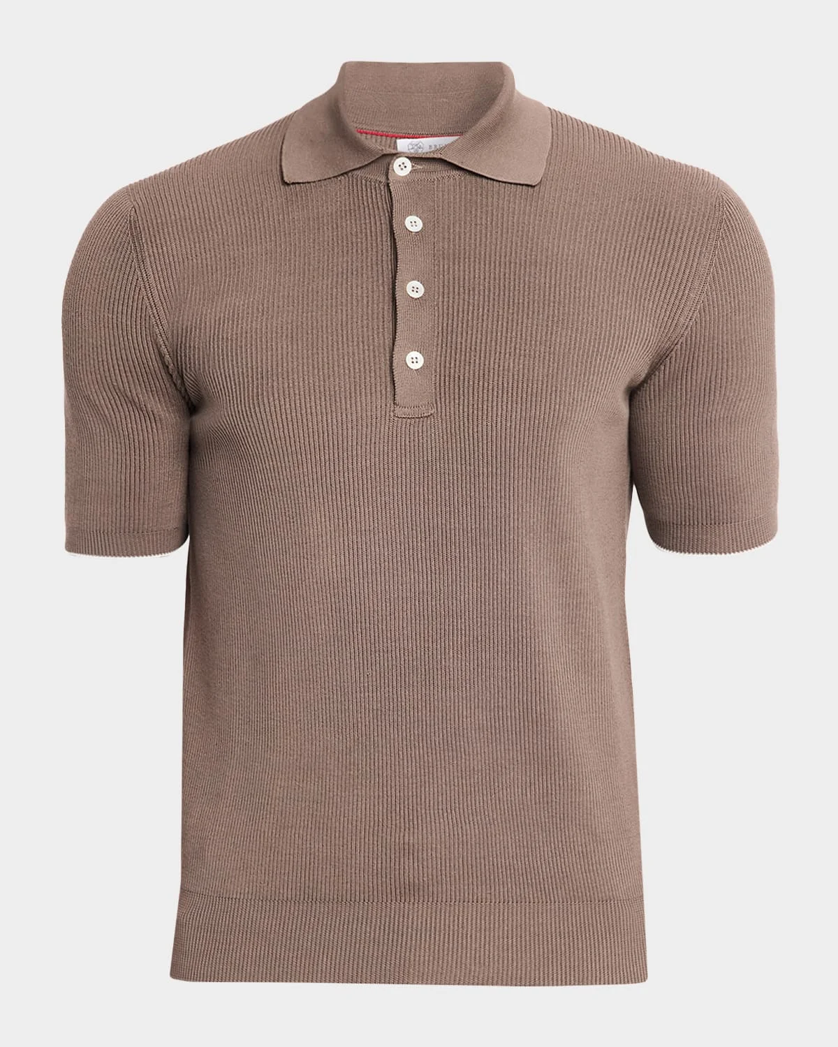 Men's Cotton Rib Polo Sweater - 1