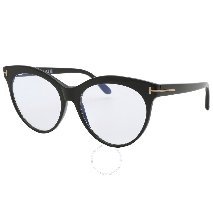 Tom Ford Blue Light Block Cat Eye Ladies Eyeglasses FT5827-B 001 55 - 2