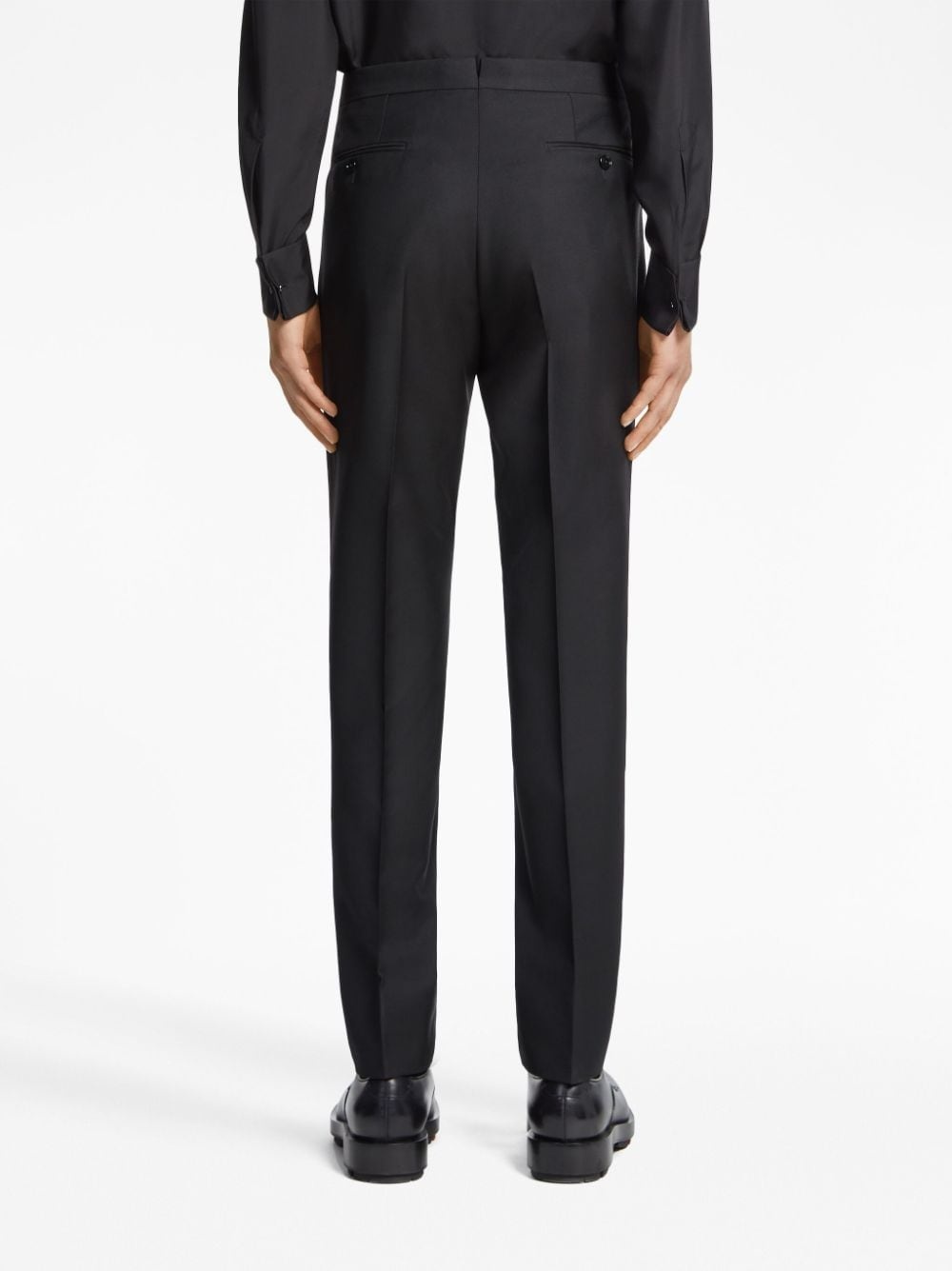 wool-mohair tailored trousers - 5