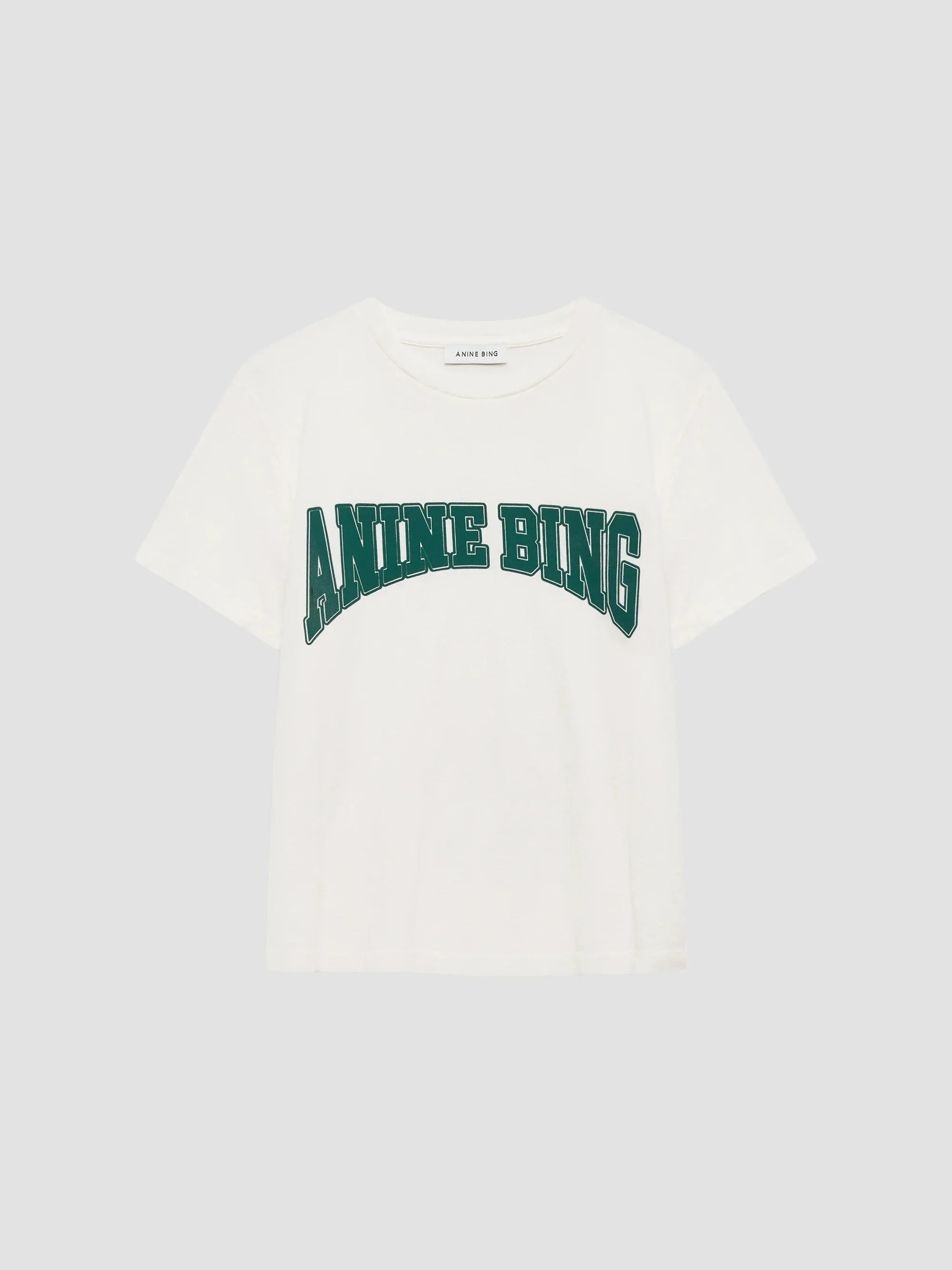 Women's Shelley Cotton Crop T-Shirt - Ecru - 1
