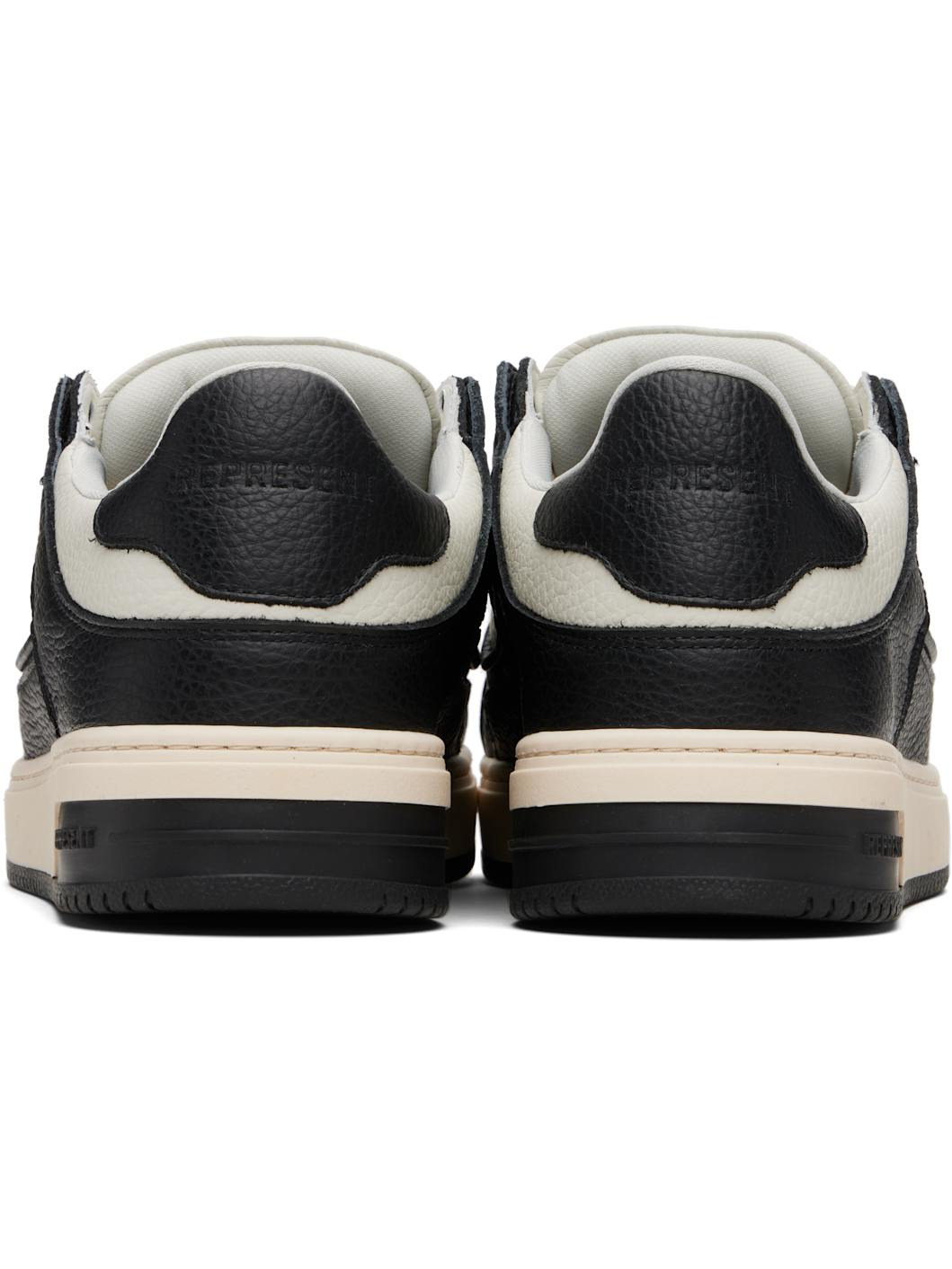 Black & Off-White Apex Sneakers - 2
