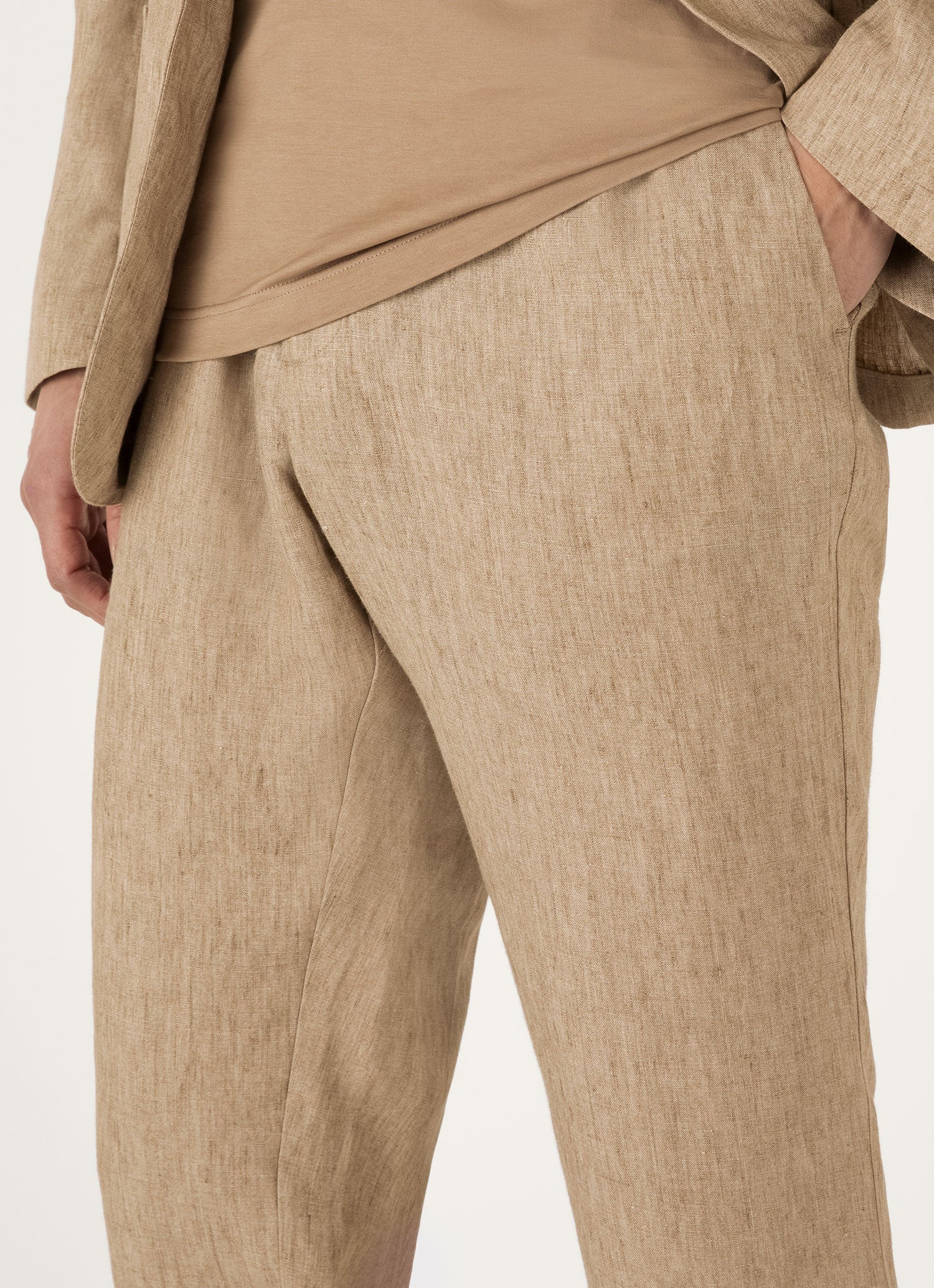 Linen Drawstring Trouser - 6