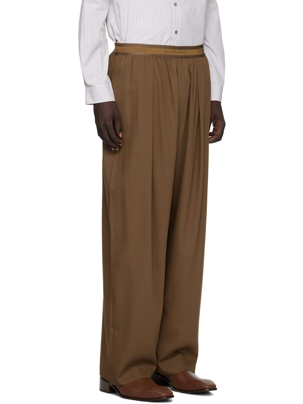 Brown Wool Trousers - 2