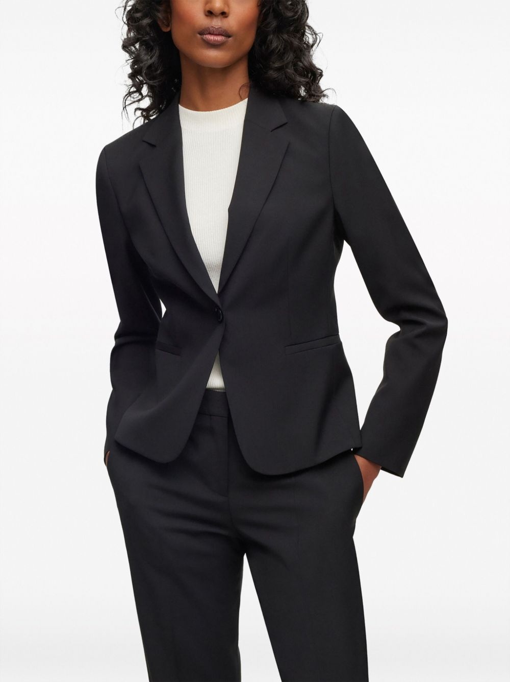 single-breasted notch-lapels blazer - 3