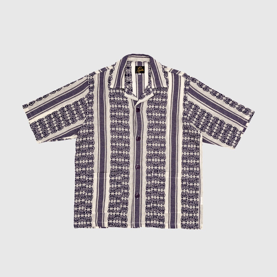 PAPILLON STRIPE DOBBY JAQUARD CABANA SHIRT - 1