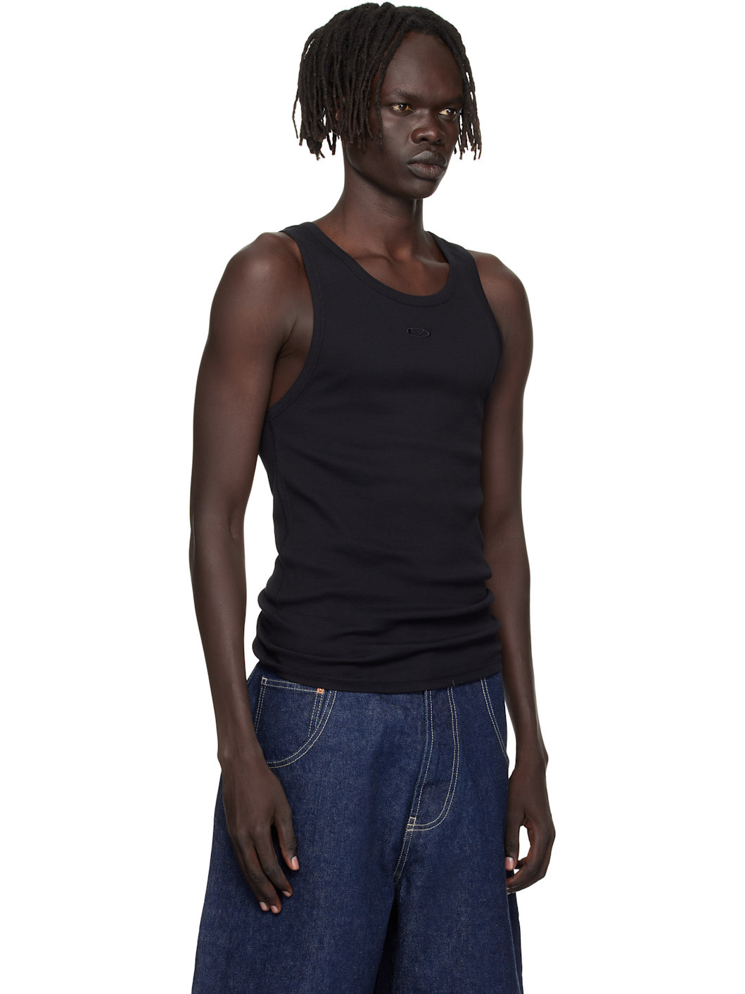 Black Oval Logo Tank Top - 2