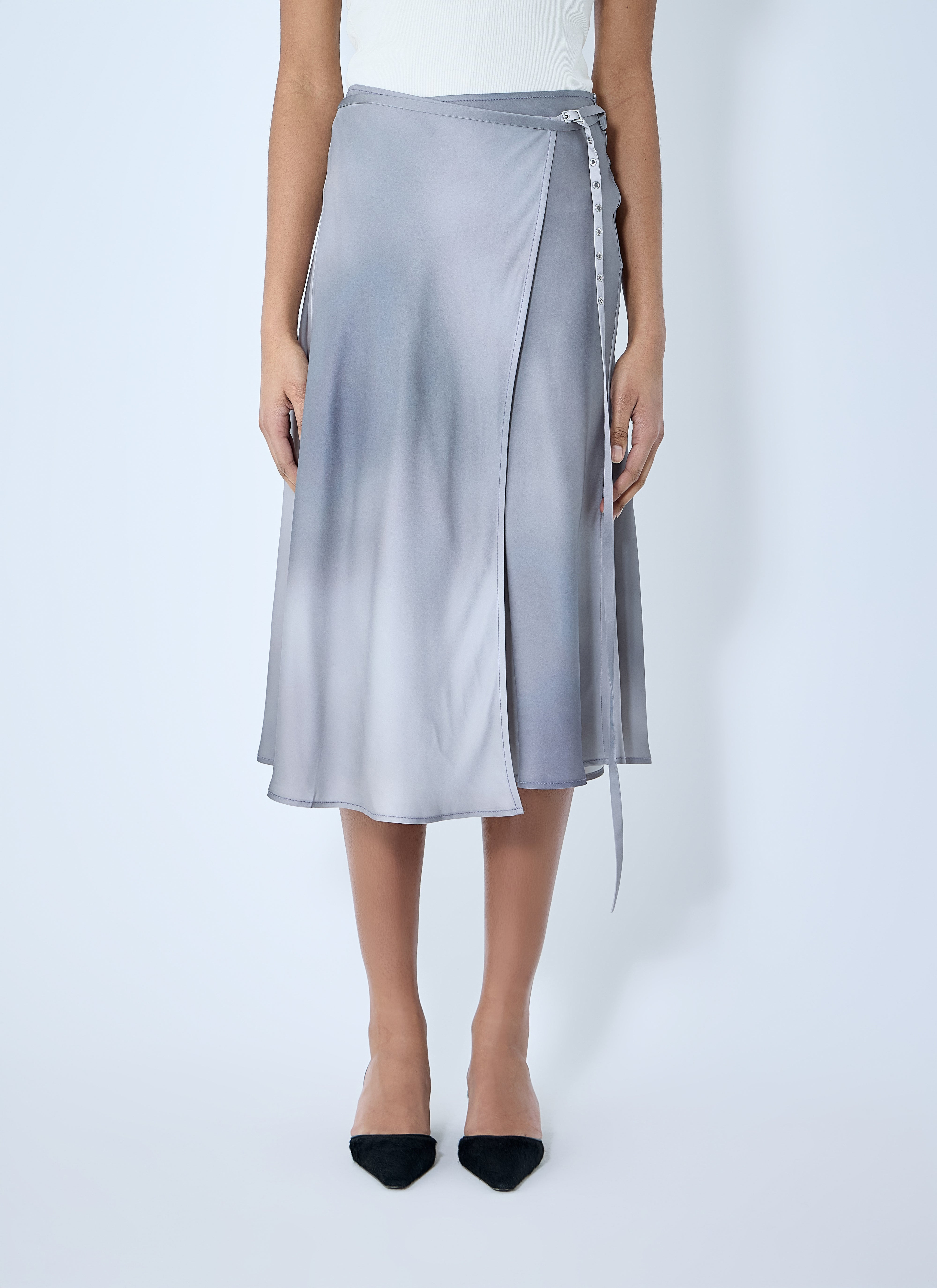 Acne Studios Women Satin Wrap Skirt - 1