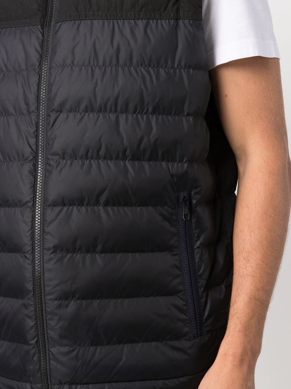 zip-up padded gilet - 5