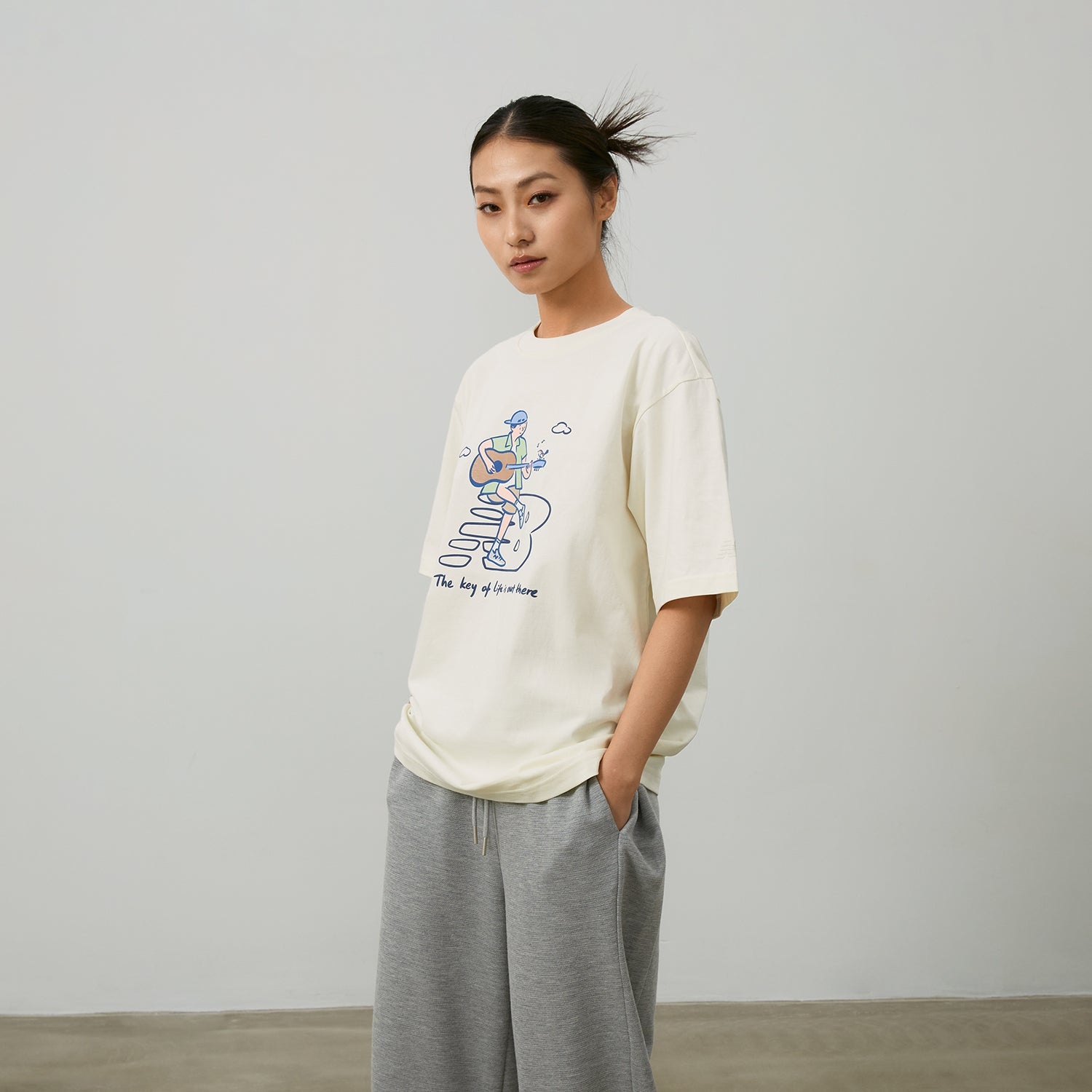 New Balance x PK Guitar Graphic T-Shirt 'Ivory' NEE26021-IV - 9