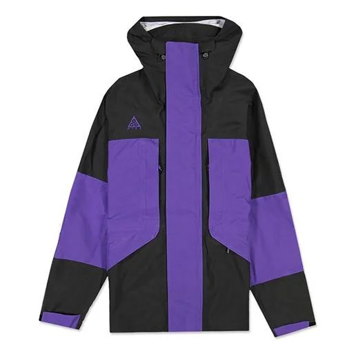 Nike ACG Jacket Hood Gore tex Jacket Black/Purple CD7648-010 - 1