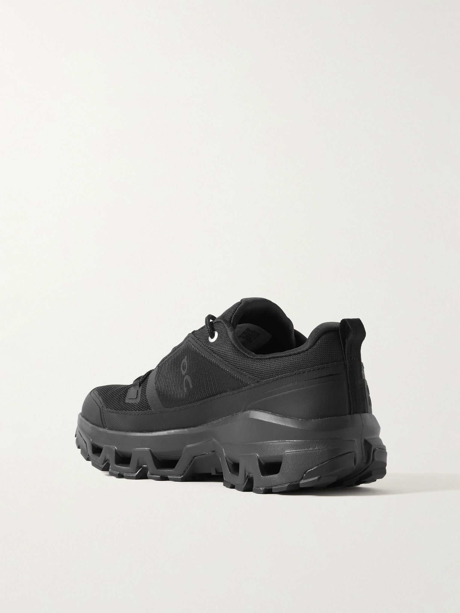 Cloudrock Rubber-Trimmed Mesh Trail Sneakers Black - 4