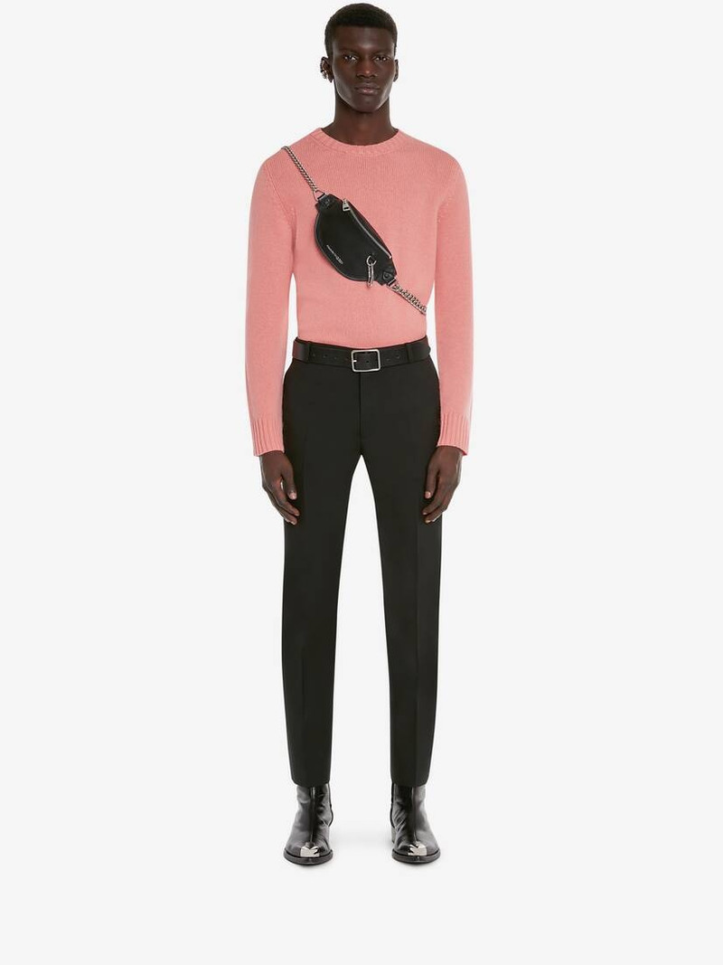 Men's Biker Belt Bag in Black 4