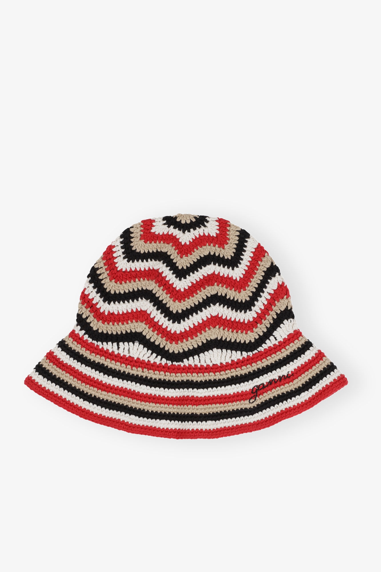 COTTON CROCHET BUCKET HAT - 1