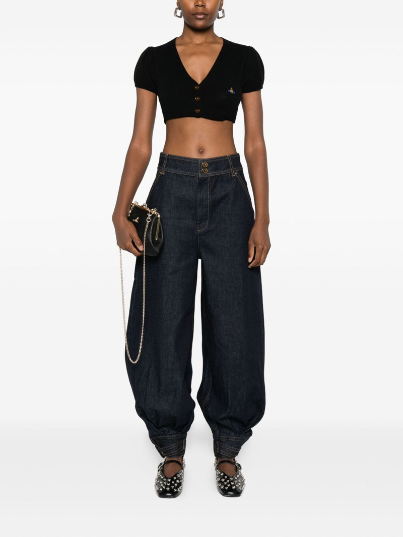 Vivienne Westwood Ida puff-sleeve cropped cardigan outlook
