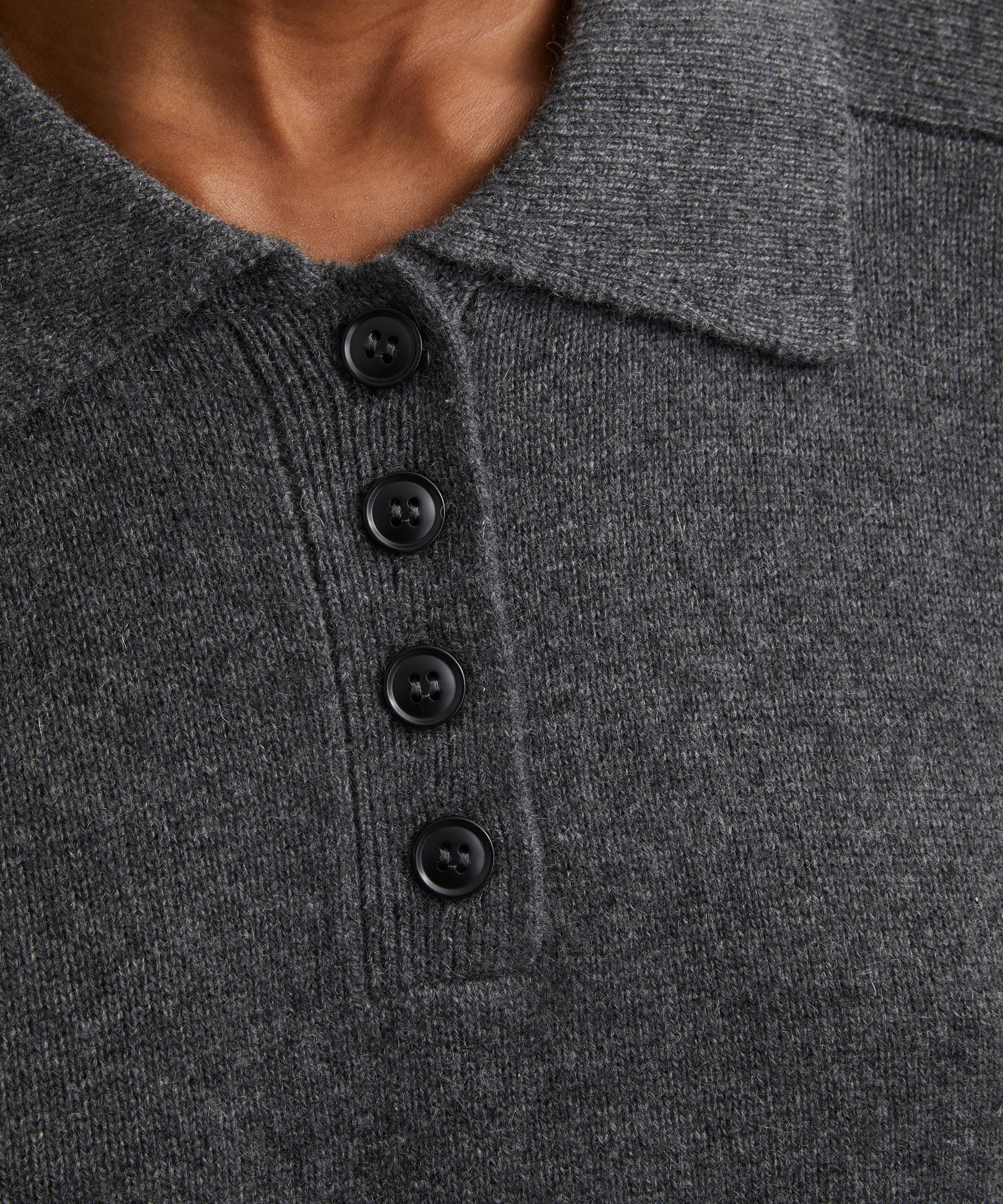 Homere Cashmere Polo Jumper - 5