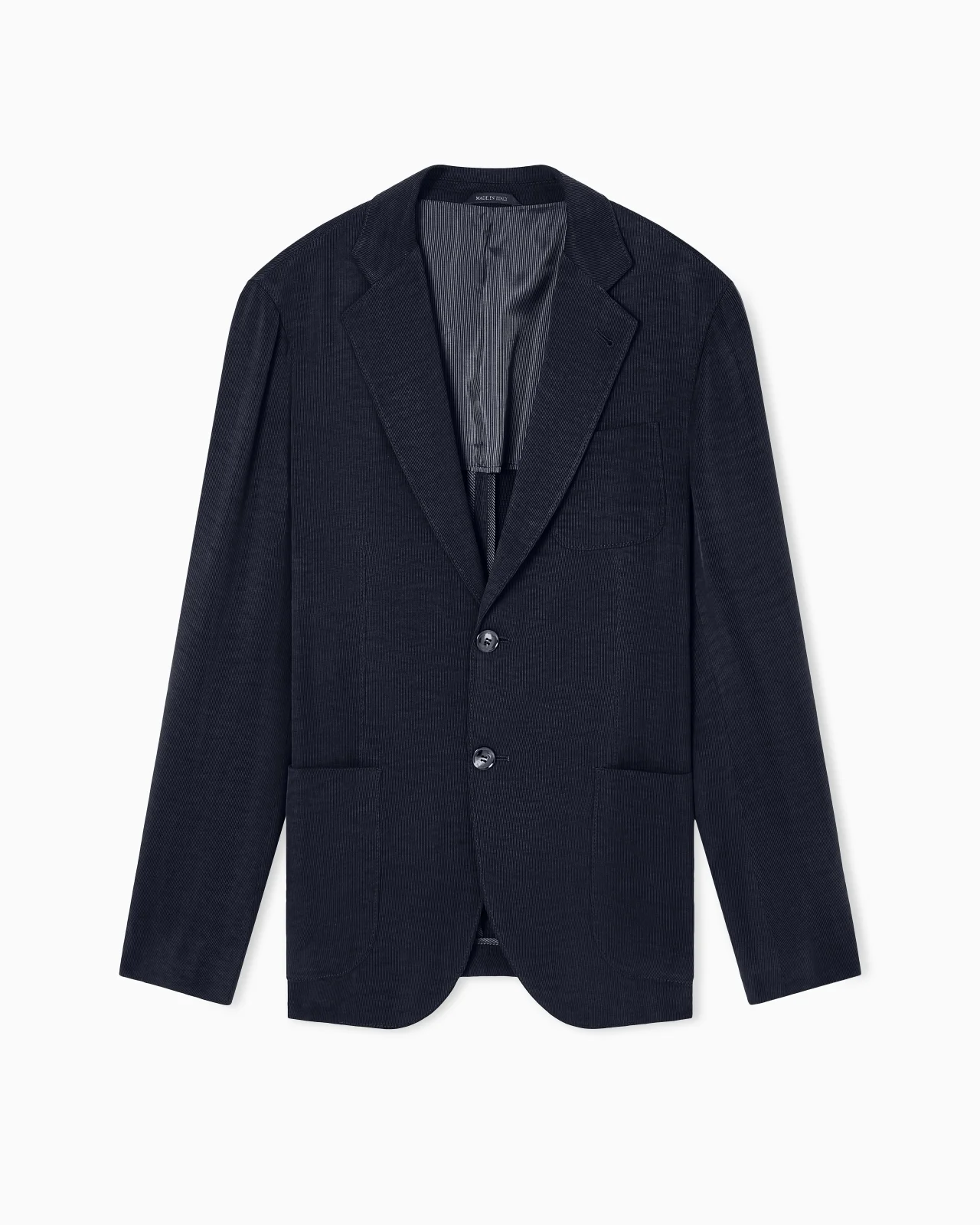 ASV UPTON LINE SINGLE-BREASTED CANNETÉ CUPRO JACKET - 1