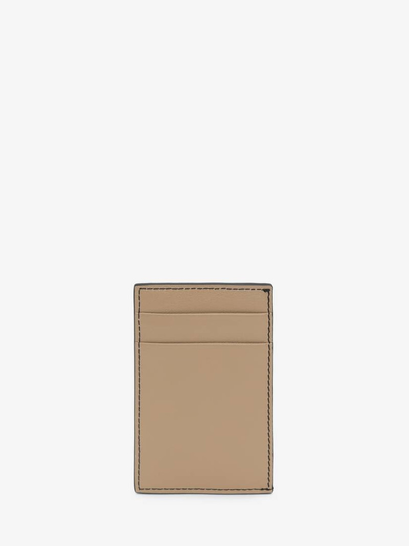 Mcqueen Graffiti Card Holder in Black/beige 3