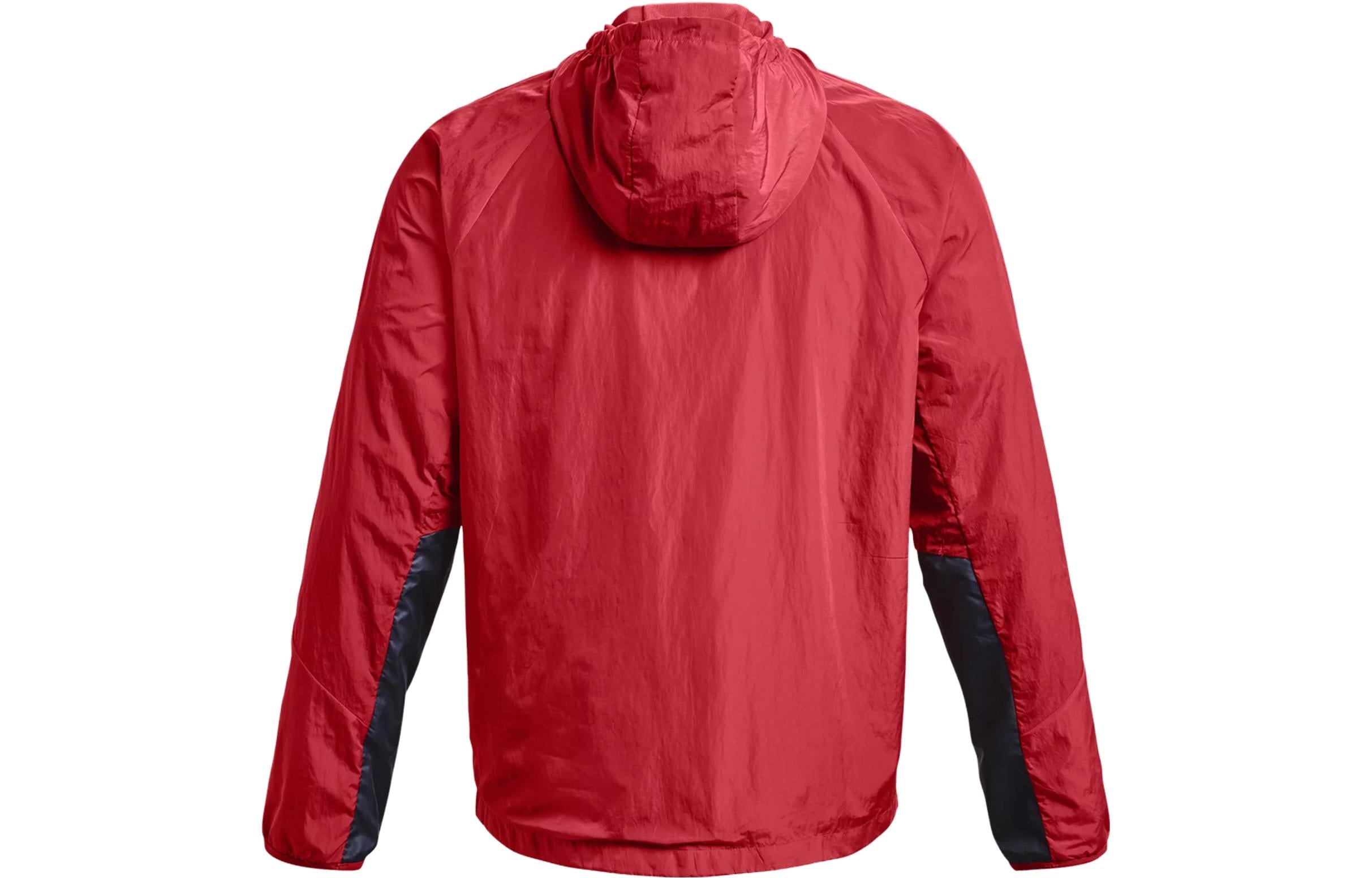 Under Armour Rush Woven Full Zip Jacket 'Coral Red' 1377181-638 - 2